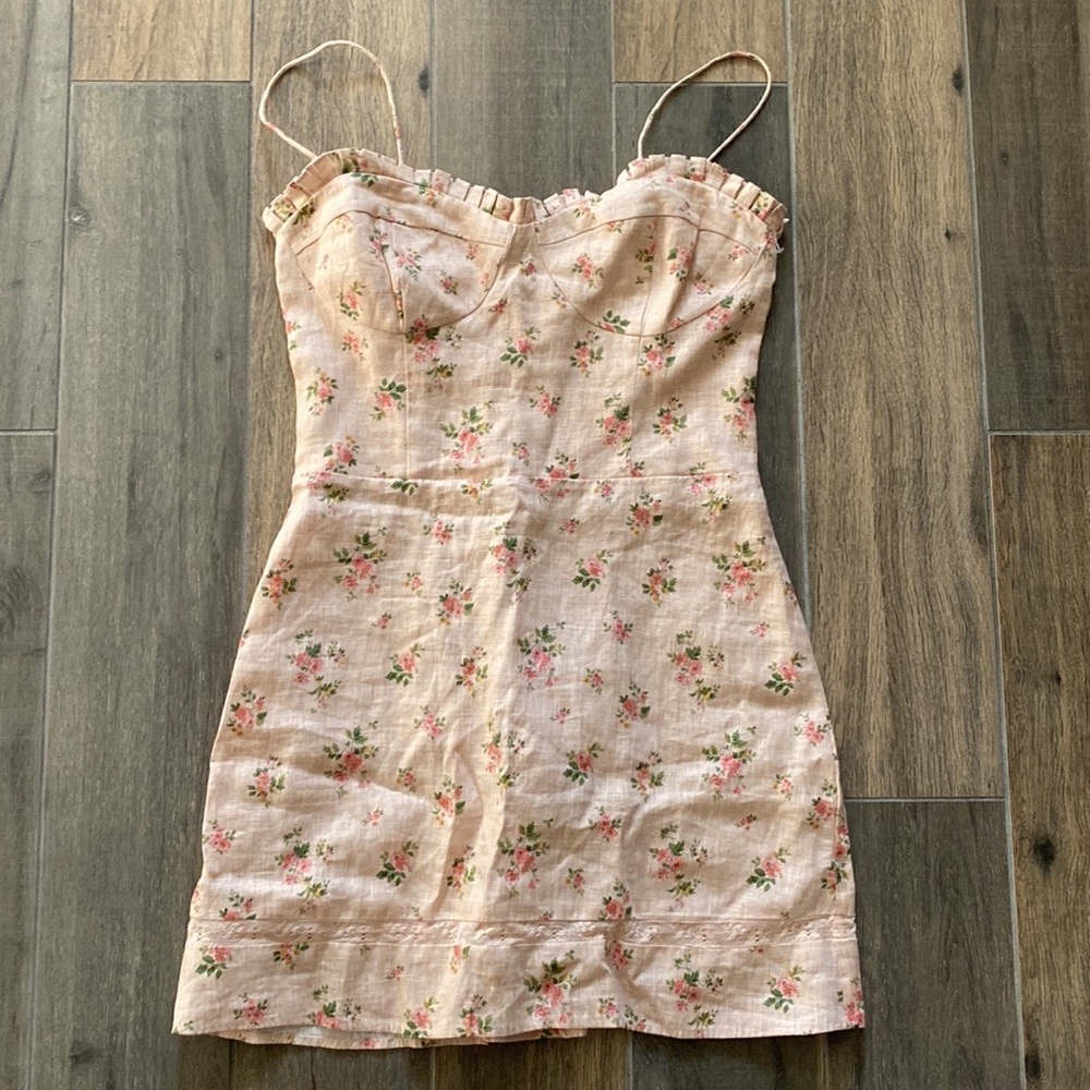 NEW Reformation Andie Linen Dress - Penelope Size 12 - Picture 5 of 9